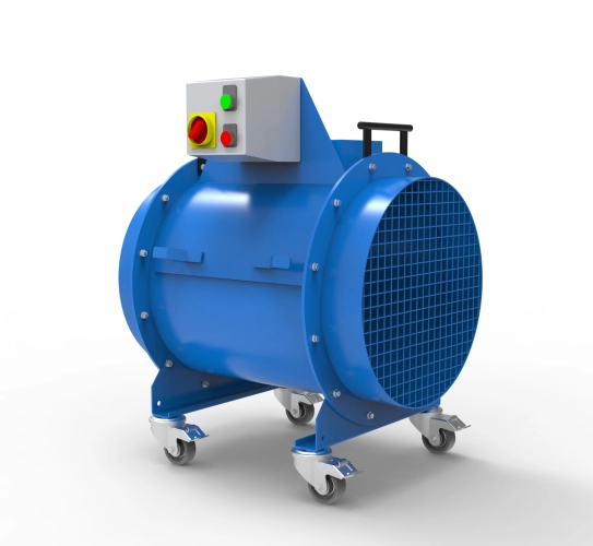 Axial low pressure extraction fan ideal for fume applications.