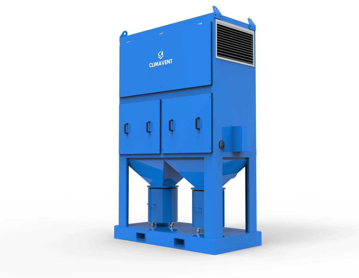 Standalone Auto Shaker extraction unit  consist of a centrifugal fan, filter section with auto shaker, hopper section and dust collection bin