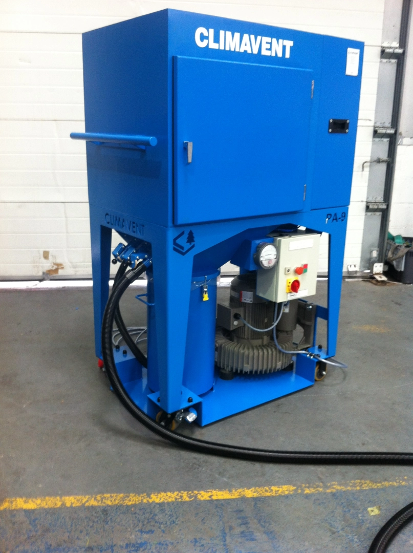 PA9 Mobile Dust High Vacuum Extraction Unit to provide on tool extraction using our range of accessories